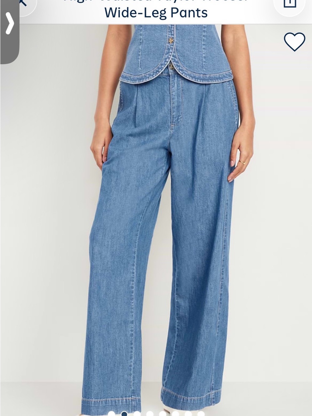 NWT Old Navy Taylor Trouser Wide‑Leg Pants